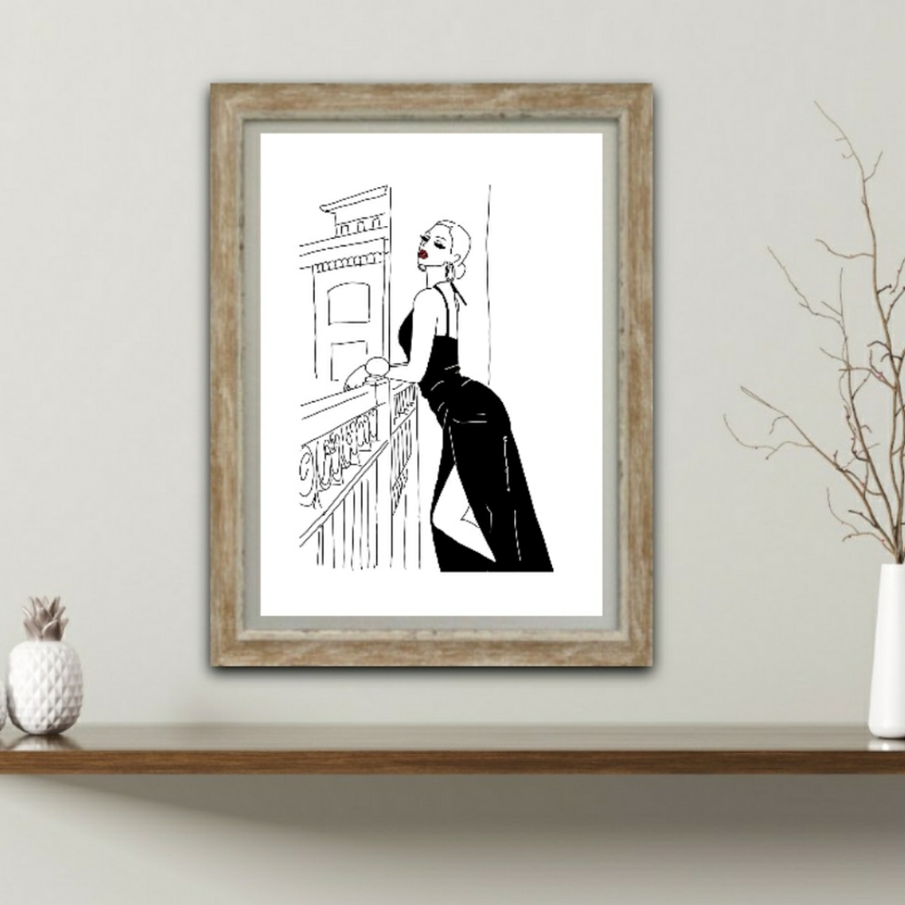 Original Digital Line Art Drawing
